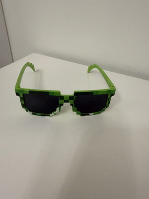 Minecraft Creeper Pixel γυαλιά σαν καινούργιο, one size, πράσινα