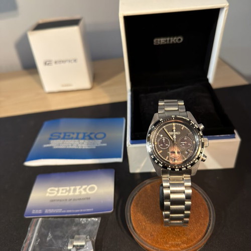 Seiko Prospex Speedtimer 39mm Solar Chronograph used