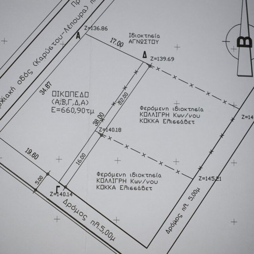 Land plot corner buildable 661 m² in Nea Styra
