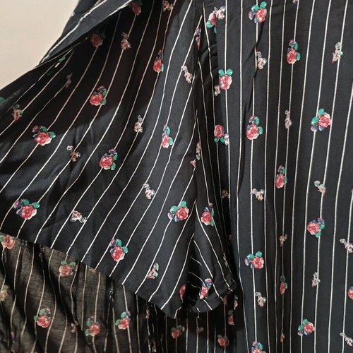 XS Boho Floral Jumpsuit with Stripes and Inner Shorts like new