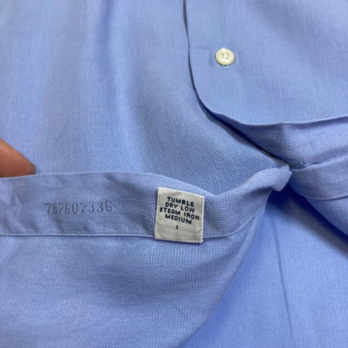 Ralph Lauren Long Sleeve Shirt L 16¼ Blue Plain
