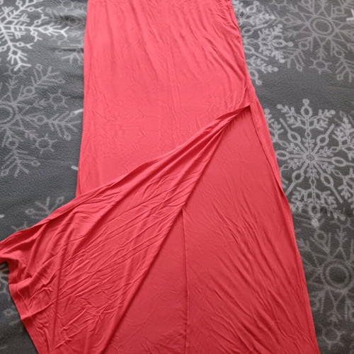 Coral long skirt Bershka medium like new with slit