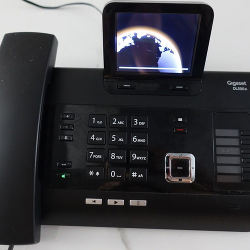Gigaset DL500A hybrid analog/ISDN premium phone with digital answering machine