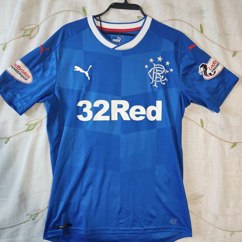 Rangers FC Home Football Shirt Jersey Puma Blue Small