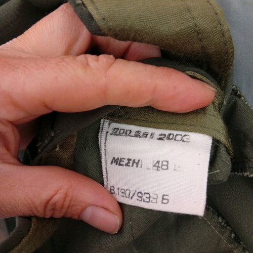 Summer uniform trousers with shirt and tie like new, green