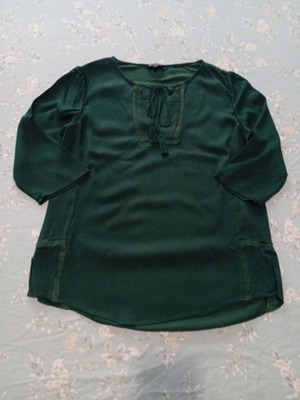 Μπλούζα Massimo Dutti, πράσινη, μέγεθος M