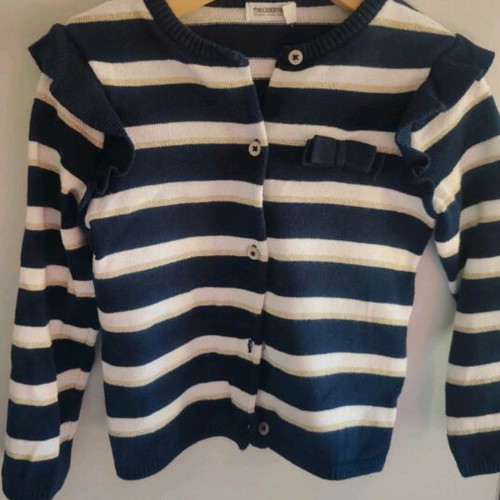 Orchestra cardigan for 3 years like new, white and blue