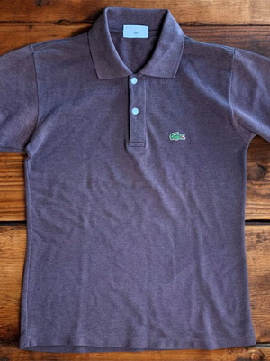 Lacoste La Chemise Polo shirt like new, brown, size M