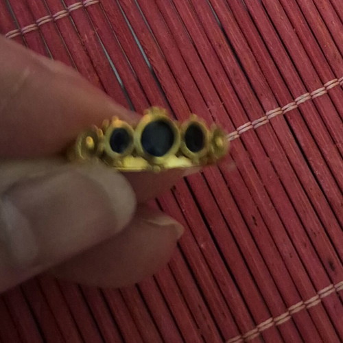 Vintage handmade Byzantine-style 22K gold ring