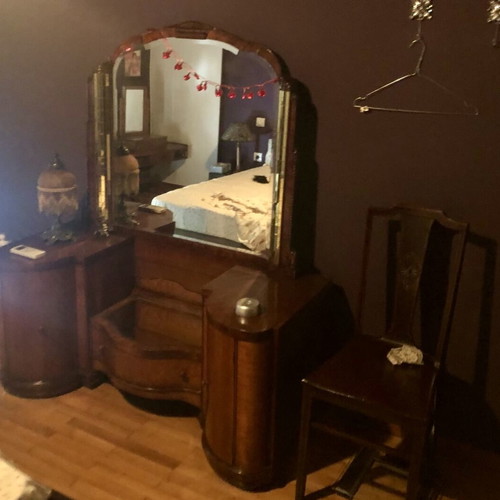 Art Deco Dressing Table 1930s used with Mirror