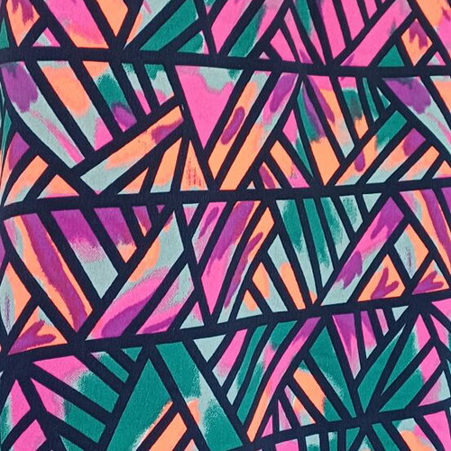 Noisy May women's short-sleeve blouse with multicolor design like new
