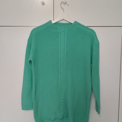 Talbots wool sweater 30% like new, green turquoise, small medium large