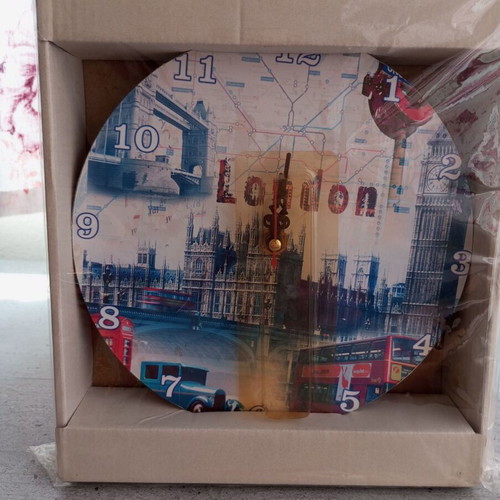 Ρολόι τοίχου London Vintage καινούργιο, αναλογικό