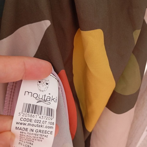 Moutaki small medium colorful dress like new