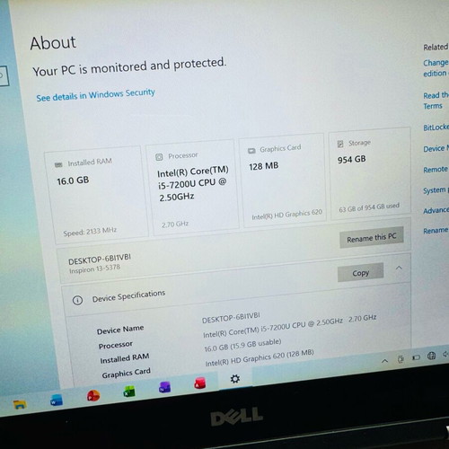 Dell Inspiron λάπτοπ 13 ιντσών σαν καινούργιο, Intel Core i5, 16GB RAM, 1TB SSD