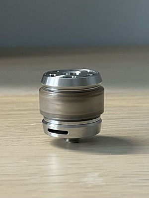 OFRF Gear 24mm RTA μεταχειρισμένος, ανοξείδωτο ατσάλι, επισκευάσιμος ατμοποιητής