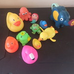 Bath toys used