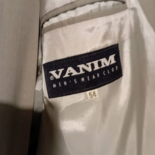 Vanim suit like new, jacket size 54, trousers size 42