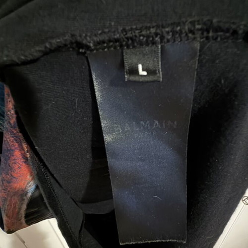 Balmain Printed Logo T-shirt like new, size L, black multicolor