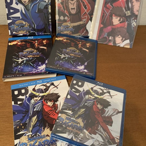 Samurai Kings Sengoku Basara Blu-Ray+DVD Combo Pack sealed, complete series