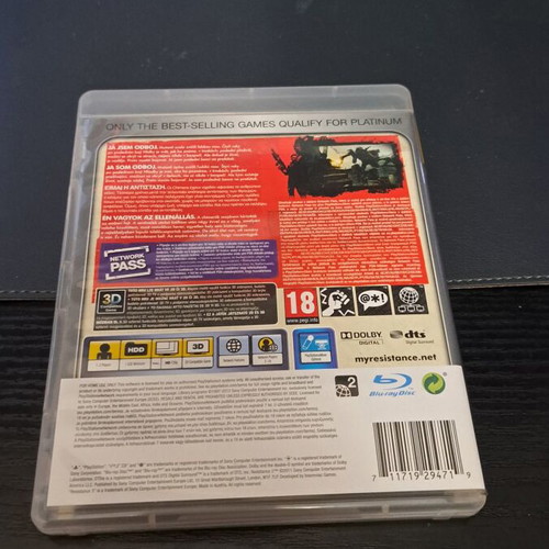 Resistance 3 Platinum PS3 game used, action