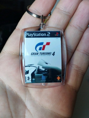 Gran Turismo 4 PS2 keychain new, acrylic