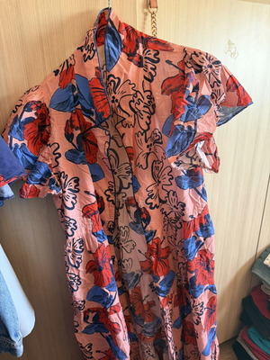 Karavan φόρεμα μεταχειρισμένο, one size που καλύπτει plus size, πολύχρωμο