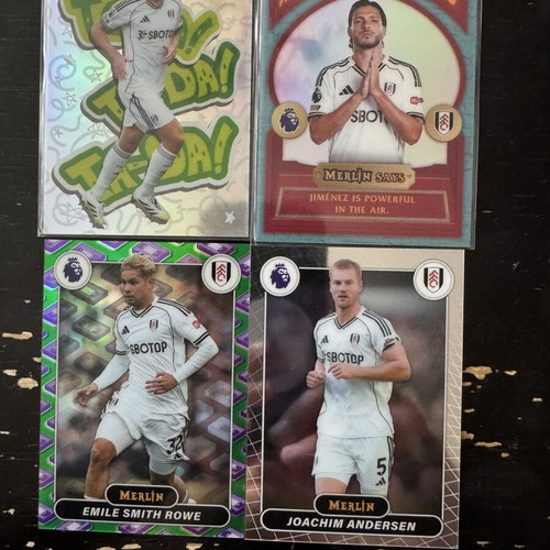 Merlin parallel cards with Fulham players