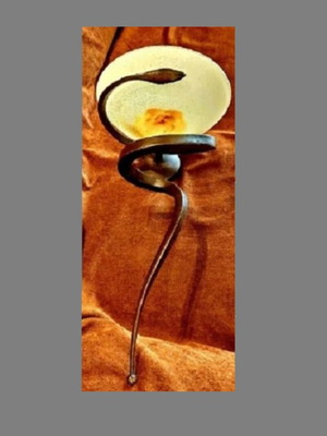 Wall lights new, vintage industrial style, brown patina and amber glass