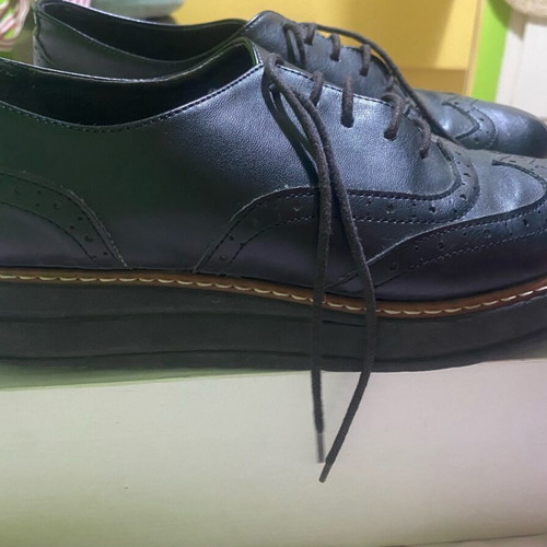 Leather shoes used, size 38, black