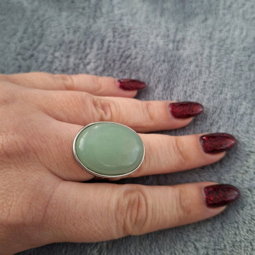 Aventurine ring new with green aventurine stone
