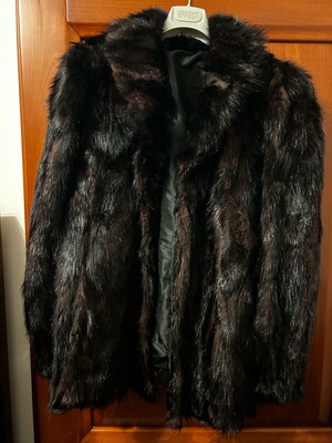 Mink fur black brown like new