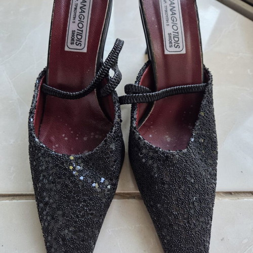 Official black mule pumps, like new, size 37