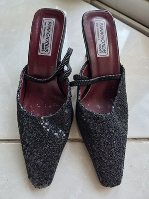 Official black mule pumps, like new, size 37
