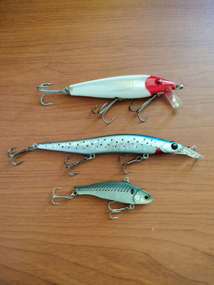 Artificial lures like new with various models MirrOlure, Lucky craft, Megabass