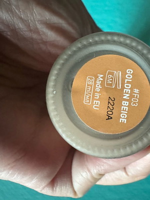 NOBEA Fluid Foundation new, shade #F03 Golden Beige 28ml