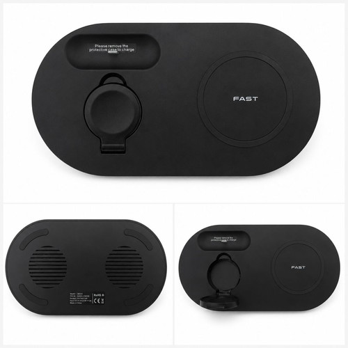 Wireless Charging Stand 3-in-1 CW310 like new, Qi wireless charger