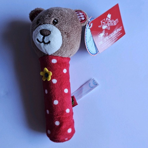 BabyGlück Quietscher Teddy plush bear new