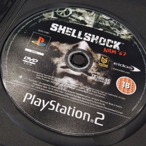 Shellshock Nam' 67 PS2 game used with scratched disc