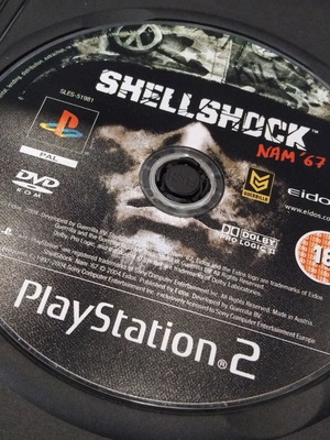 Shellshock Nam' 67 PS2 game used with scratched disc