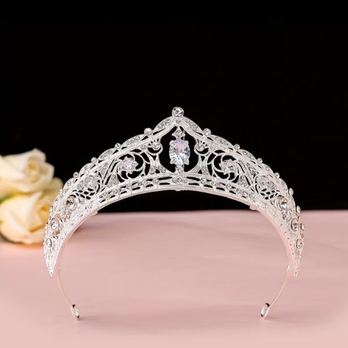 Bridal tiara with crystal rhinestones, new