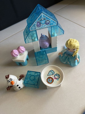 Lego Duplo Frozen μεταχειρισμένο σετ με φθορά στη μύτη του Olaf, όλα τα κομμάτια χωρίς κουτί