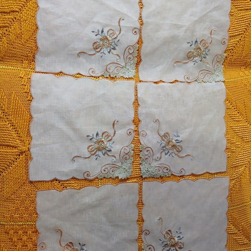 Napkins used, set of 6, 25x26 cm