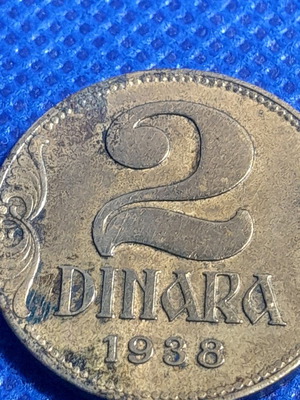 2 δηνάρια 1938 μεταχειρισμένα, σπανιότατα