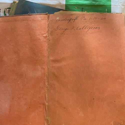 Theia Leitourgia 1912 religious book used, Greek
