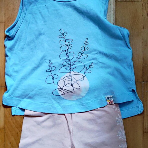 AKO set 98 cm like new, beige and turquoise