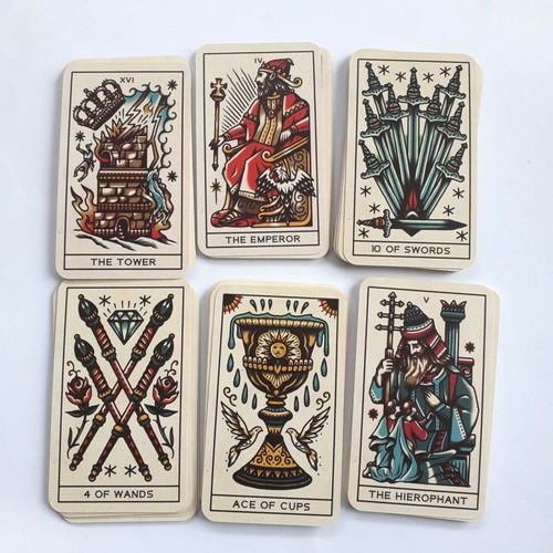 Tattoo Tarot Cards Ink & Intuition like new