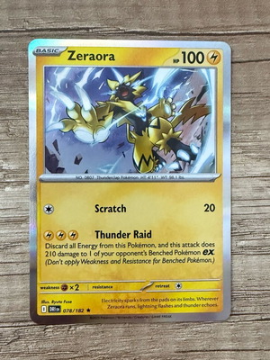 Zeraora Pokemon card Destined Rivals 078/182 new