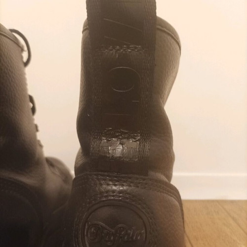 Buffalo boots used vegan leather size 37 black