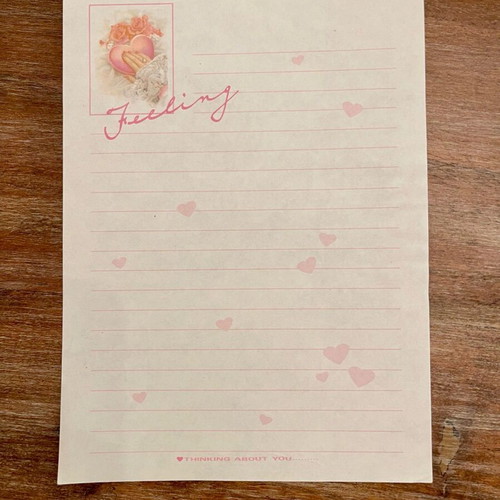 Vintage letter sheet like new from the 1990s